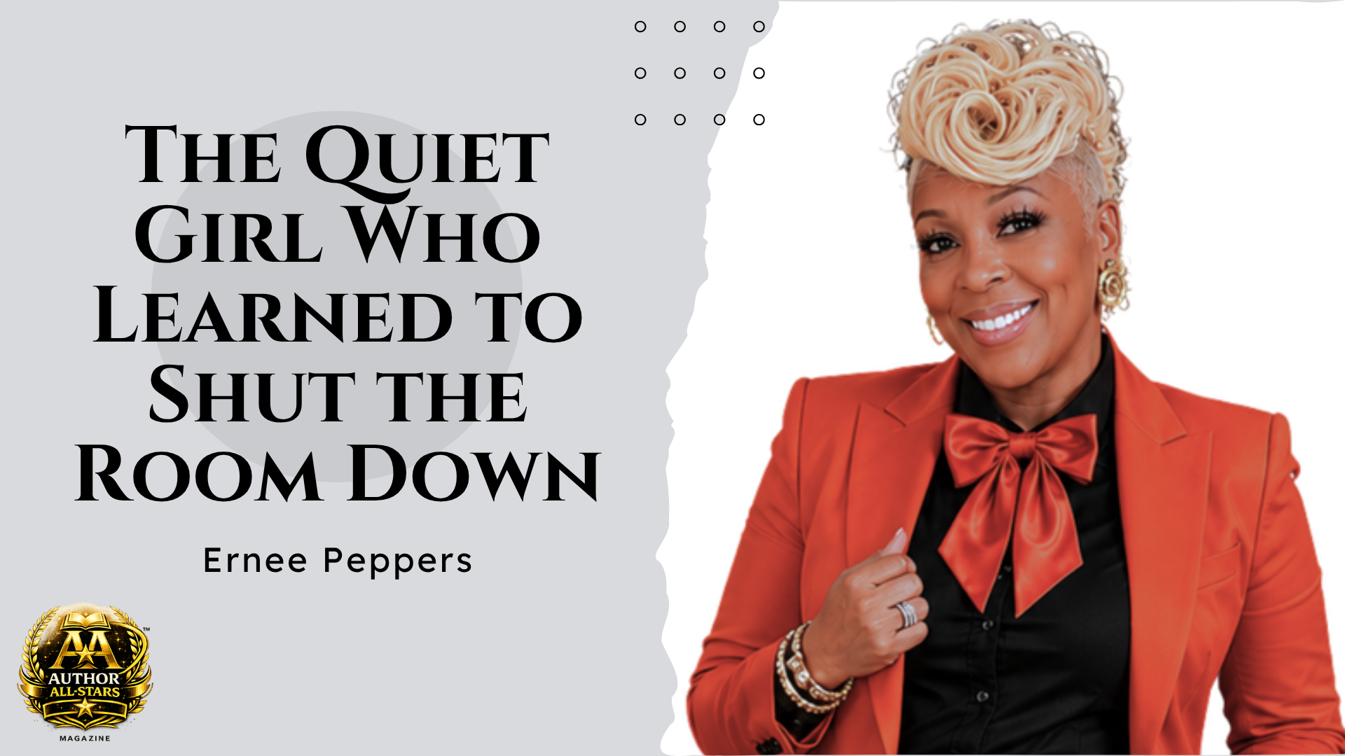 The Quiet Girl Who Learned to Shut the Room Down: How Ernee Peppers Is Helping Introverts Find Their Voice